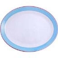 Steelite Rio Blue Oval Coupe Dishes 255mm Pack of 12