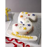 Stars Number Sponge Cake (Single Digit)