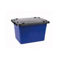 Straight Kerbside Box - Grab Rim - 55 litre - Blue
