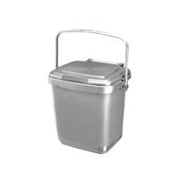 straight kitchen caddy 7 litre silver