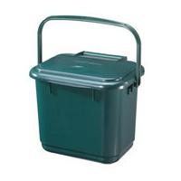 straight kitchen caddy 5 litre green