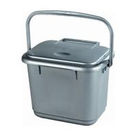 straight kitchen caddy 5 litre silver