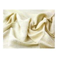 Stripe Weave Linen Blend Dress Fabric Lemon Cream