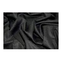 Stretch Wool Twill Suiting Dress Fabric Charcoal Grey
