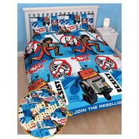 Star Wars Rebels Tag Double Duvet Cover and Pillowcase Set