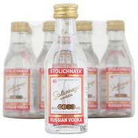 stolichnaya red label vodka 12x 5cl miniature pack