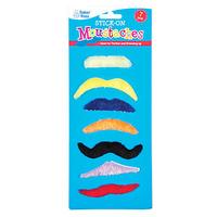 Stick-on Moustaches (Pack of 7)