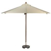 Sturdi Premium 3m Round Wood Natural Parasol