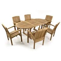 Stapleford 6 Seat Teak Set