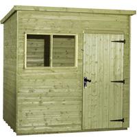 Strongman 9ft x 6ft (2.66m x 1.75m) Deluxe Tanalised Pent Shed