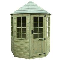 strongman 6ftx 6ft 175m x 175m tanalised octagonal summerhouse