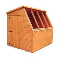 strongman 8ft x 6ft 235m x 175m jewel potting heavy duty loglap shed