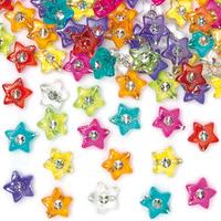 Star Diamante Beads (Per 3 packs)