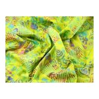 stitched patchwork batik cotton dress fabric yellow