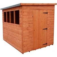 Strongman 10ft x 8ft (2.95m x 2.35m) Lean-To Pent Loglap Shed