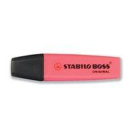 stabilo boss highlighters chisel tip 2 5mm line pink pack 10