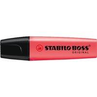 Stabilo Boss Highlighters Chisel Tip 2-5mm Line Red [Pack 10]
