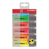 Stabilo Boss Highlighters Chisel Tip 2-5mm Line Assorted (1 x Pack of 6)