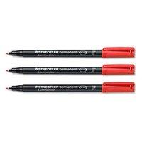 staedtler lumocolour 318 06mm permanent universal pen red 1 x pack of  ...