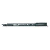 Staedtler Lumocolour 317 (1mm) Permanent Universal Pen (Black) 1 x Pack of 10