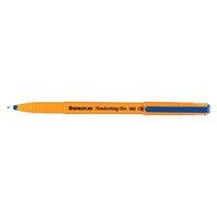 Staedtler 309 Handwriting Pen Fibre Tipped 0.8mm Tip 0.6mm Line Blue (1 x Pack of 10)