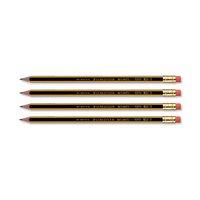 Staedtler 120 Noris Pencil Cedar Wood with Eraser HB (Pack of 12 Pencils)