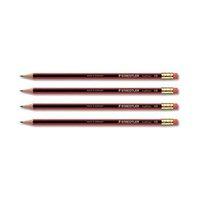 staedtler tradition 110 cedar wood pencil with eraser hb pack of 12 pe ...