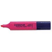 Staedtler Textsurfer Classic 364 (2.5 - 4.7mm) Highlighter Pens (Pink) 1 x Pack of 10