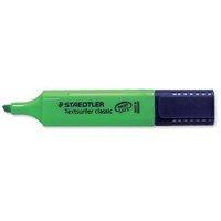 staedtler textsurfer classic 364 25 47mm highlighter pens green 1 x pa ...