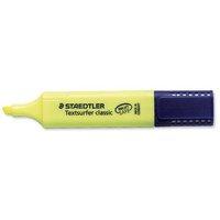 Staedtler Textsurfer Classic 364 (2.5 - 4.7mm) Highlighter Pens (Yellow) 1 x Pack of 10