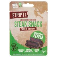Stript Snacks Cracked Black Pepper Biltong
