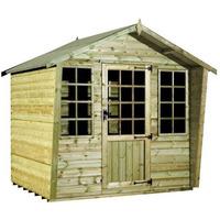 Strongman 8ft x 10ft (2.35m x 2.95m) Alpine Tanalised Summerhouse