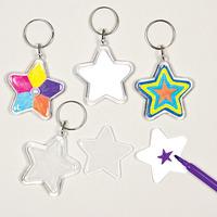 star keyring kits pack of 6