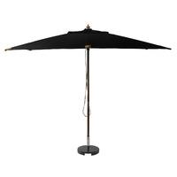 sturdi plus rectangular 2m x 3m pulley parasol black