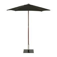 Sturdi Round 3m Pulley Parasol in Black