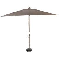 sturdi rectangular 3m x 2m pulley parasol in taupe