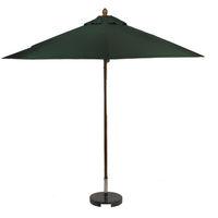 sturdi premium 3m round wood green parasol