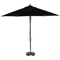 Sturdi Premium 3m Round Wood Black Parasol