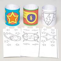 Star Hero Colour-in Cuffs (Pack of 12)