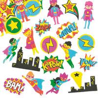 Star Hero Foam Stickers (Per 3 packs)