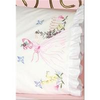 Stamped Lace Edge Pillowcase 30X20 2/Pkg-Miss Daisy 230071