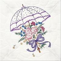 Stamped Quilt Blocks 18X18 6/Pkg-Umbrella 242982