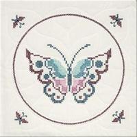 stamped quilt blocks 18x18 6pkg butterfly 243004