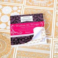 Stylish Silhouettes Wishes on Wings Collection - Includes Sheets and 6x6 Foiled Pad of Flourishes and Frames 368017