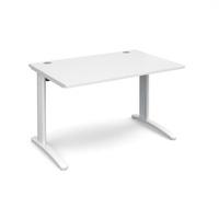 Structure Cable Managed Rectangular Desk White 1200mm White Frame