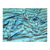 Stripey Tie Dye Poly Viscose Stretch Jersey Dress Fabric Turquoise & Grey