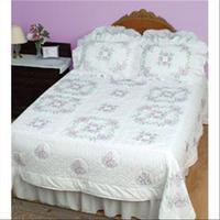 stamped white quilt top butterflies 272421