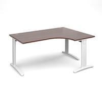 structure cable managed deluxe ergonomic desk walnut right handed 1600 ...