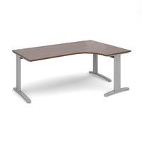 structure cable managed deluxe ergonomic desk walnut right handed 1800 ...