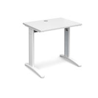 structure cable managed slimline rectangular desk white 800mm white fr ...